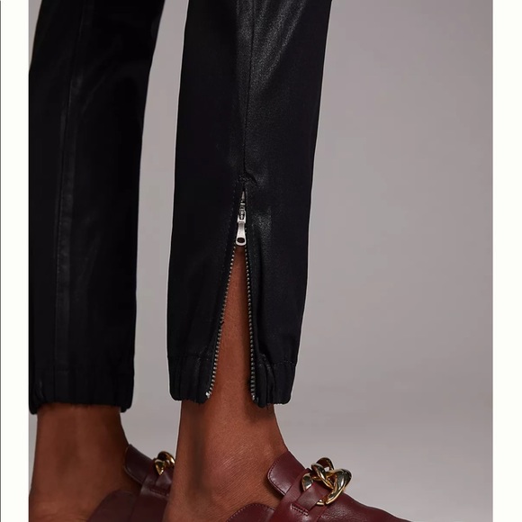 Anthropologie Paige Mayslie High-Rise Coated Denim Joggers - Picture 7 of 16